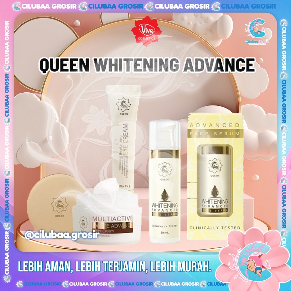 VIVA Queen Whitening Advanced Series || VIT C ACTIVE Whitening Advanced Face Serum || Night Cream wi