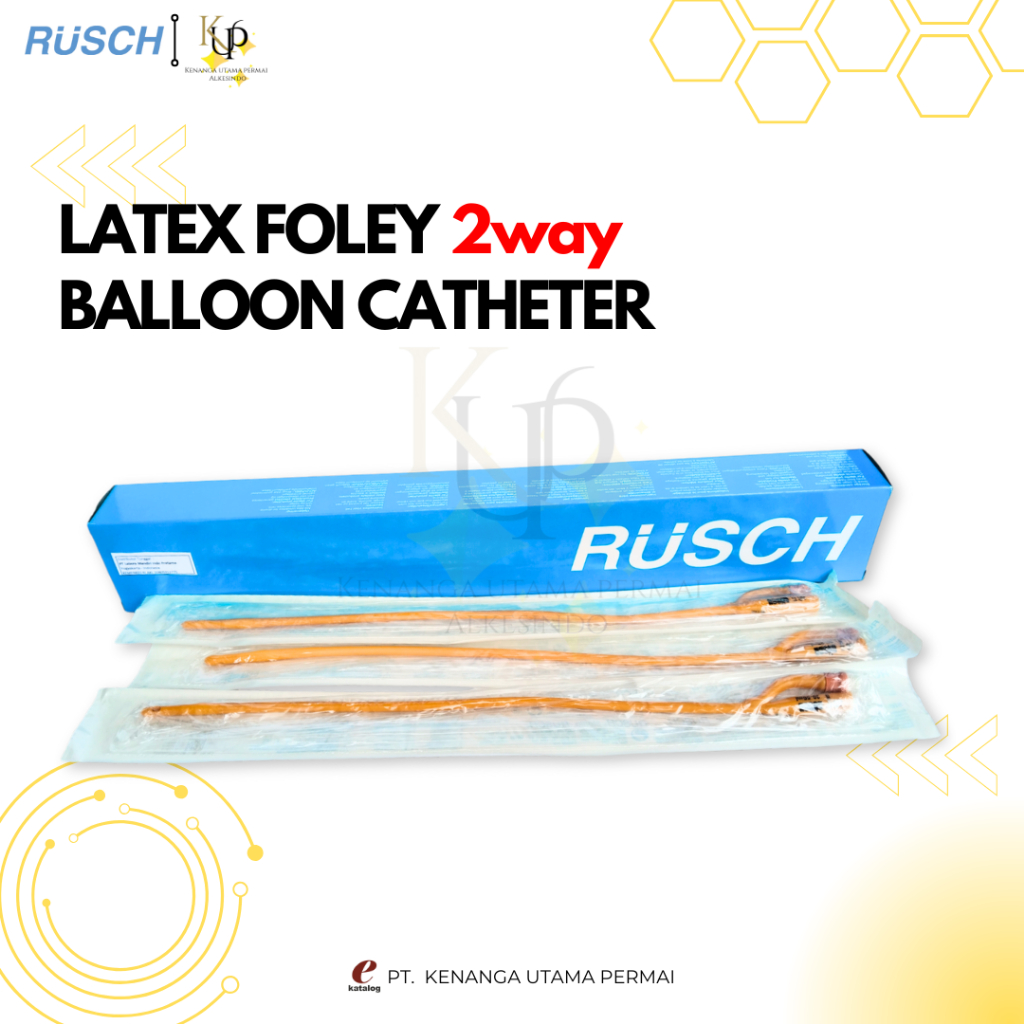 Folley Catheter Rusch Gold 2 way No. 6 / Selang Cateter