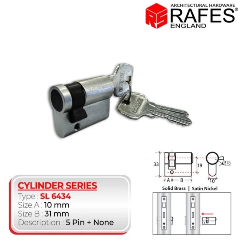 Silinder kunci Rafes SL 6434