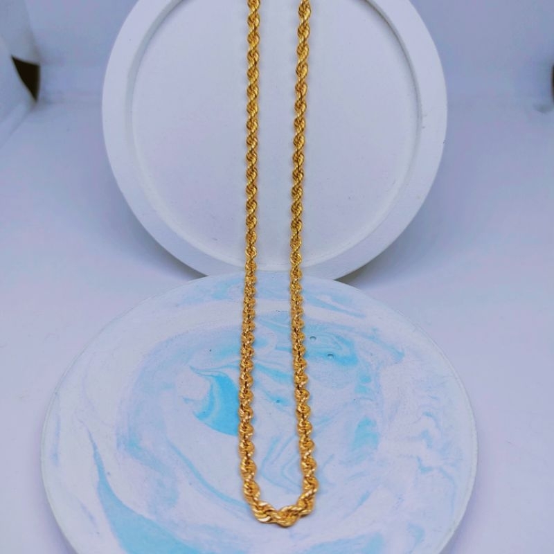 kalung emas model tambang mas kadar 700(16k) sangat kuat