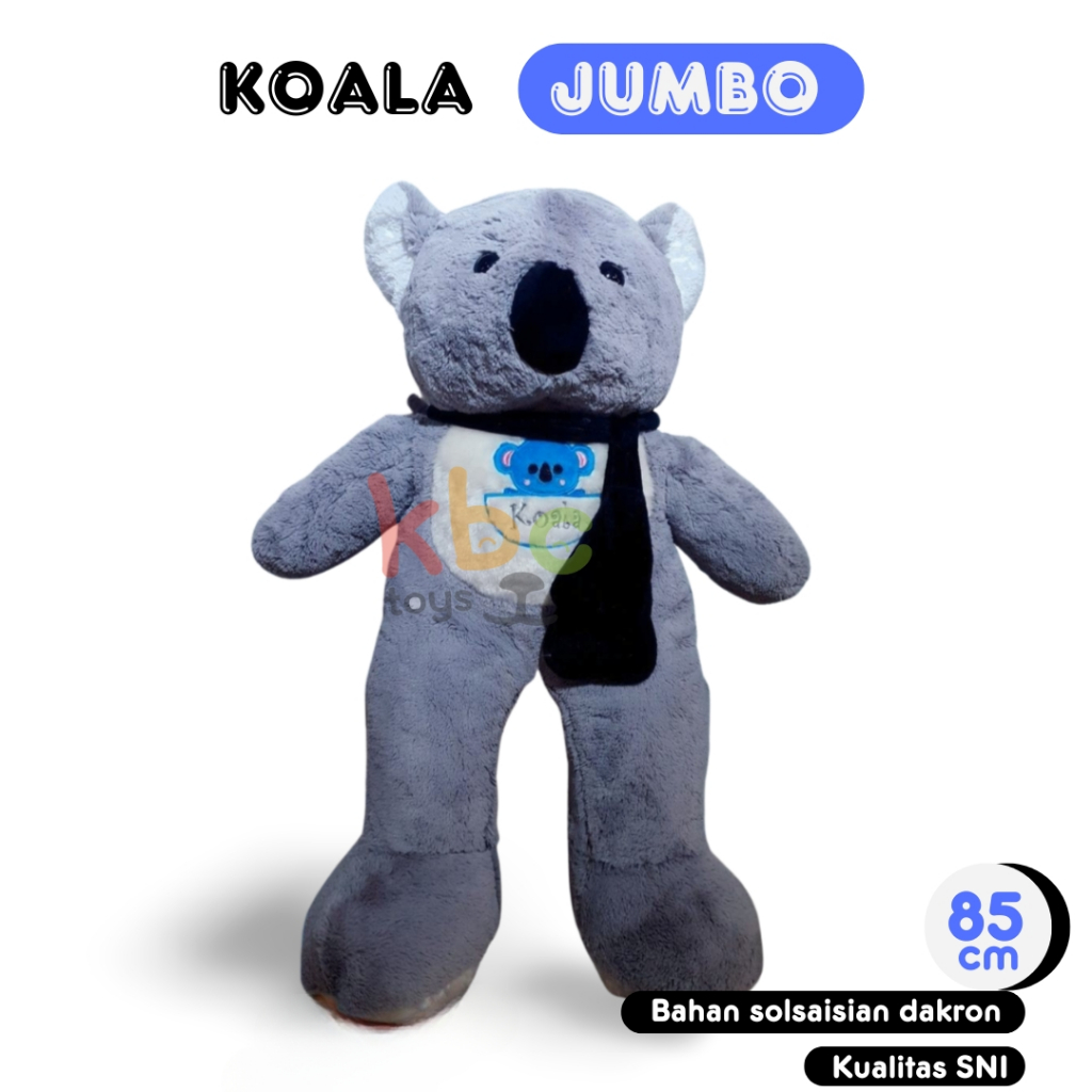 Boneka Koala Jumbo Ukuran 85 Cm Bahan Rasfur - Boneka Besar SNI