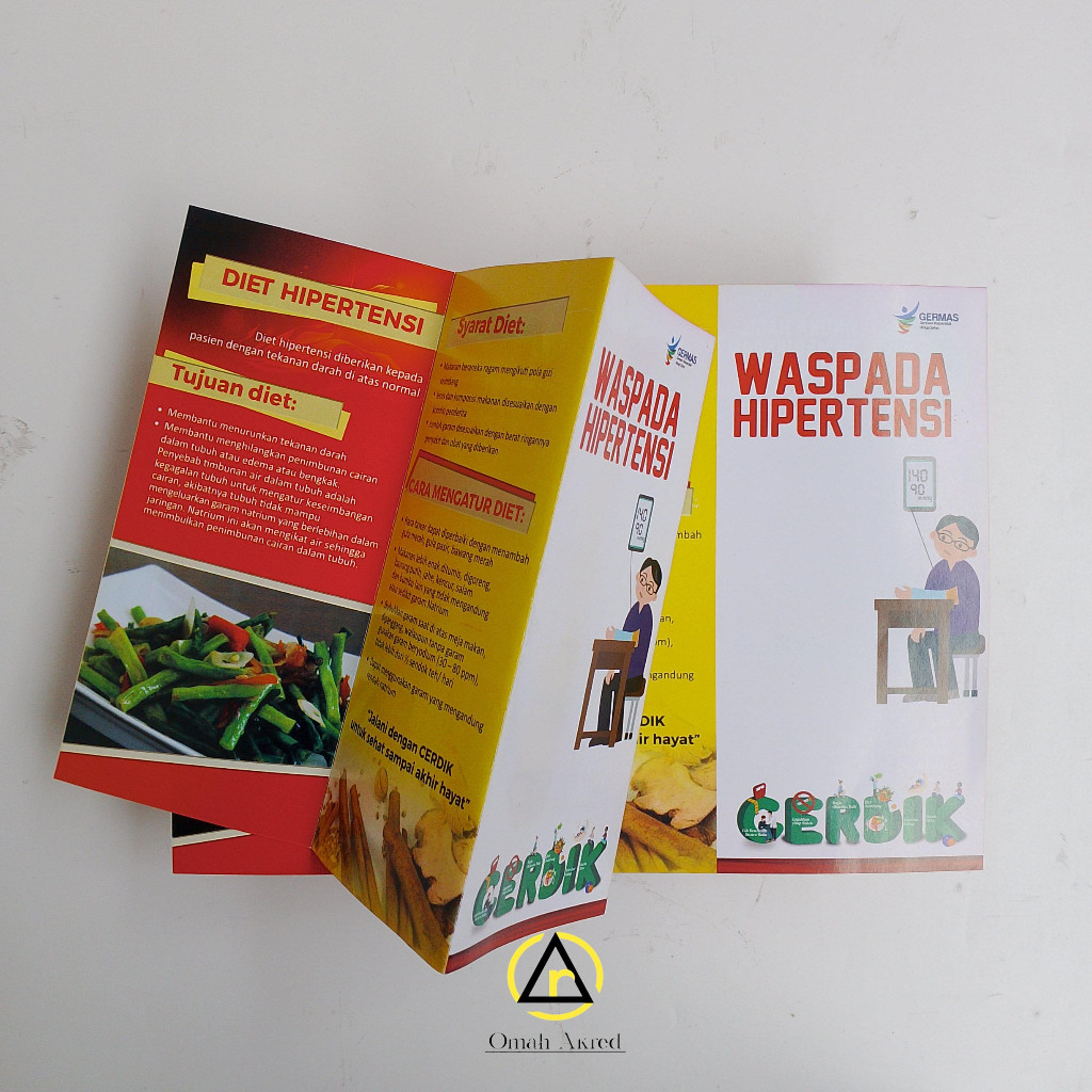 Leaflet Waspada Hipertensi - Leaflet Kendalikan Tekanan Darah - Leaflet PTM