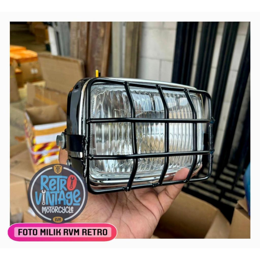 Grill Lampu Depan Win tua kecil set lampu depan win tua Pelindung Lampu lampu Depan Honda Win Tua Wi