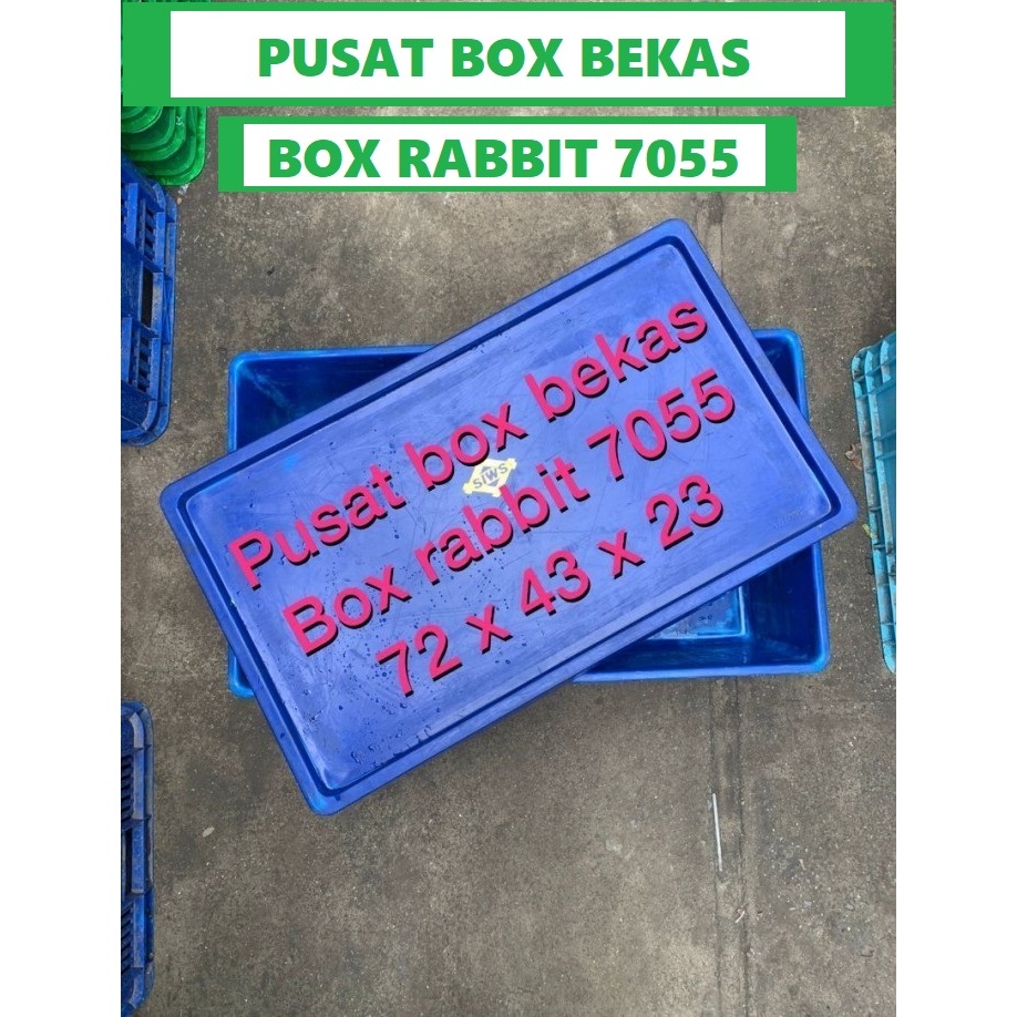 BOX RABBIT CONTAINER 7055 SUDAH PLUS TUTUP RAPAT RABBIT