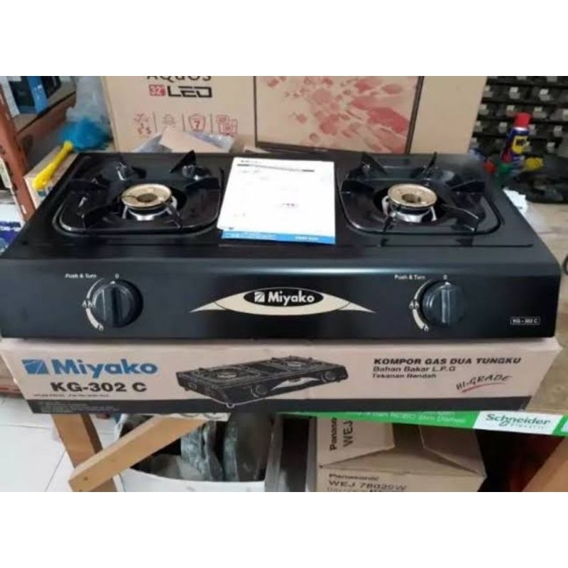 KOMPOR GAS MIYAKO KG 302C / KOMPOR GAS MIYAKO 2 TUNGKU / MIYAKO KG 302C KOMPOR 2 TUNGKU