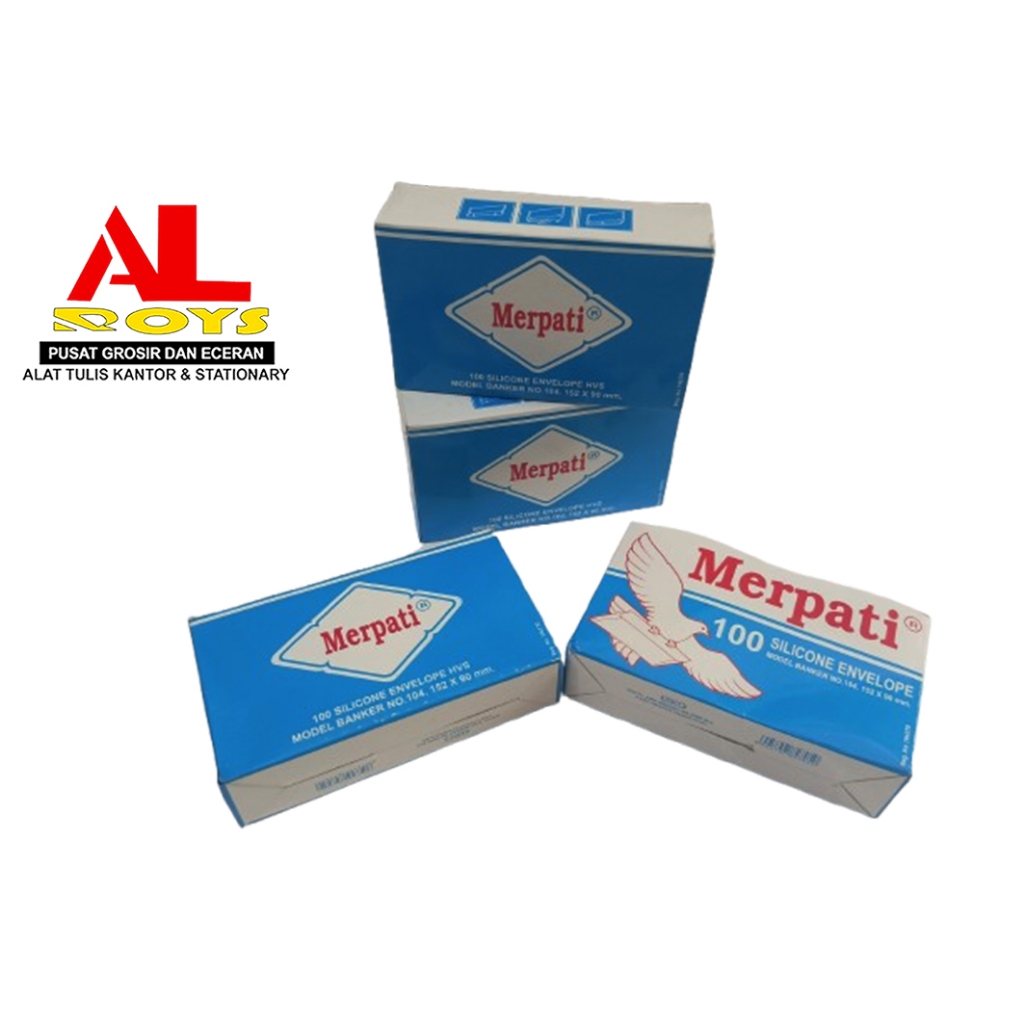 

AMPLOP MERPATI 104 TANGGUNG + LEM 152x90mm (1pak/100 amplop )