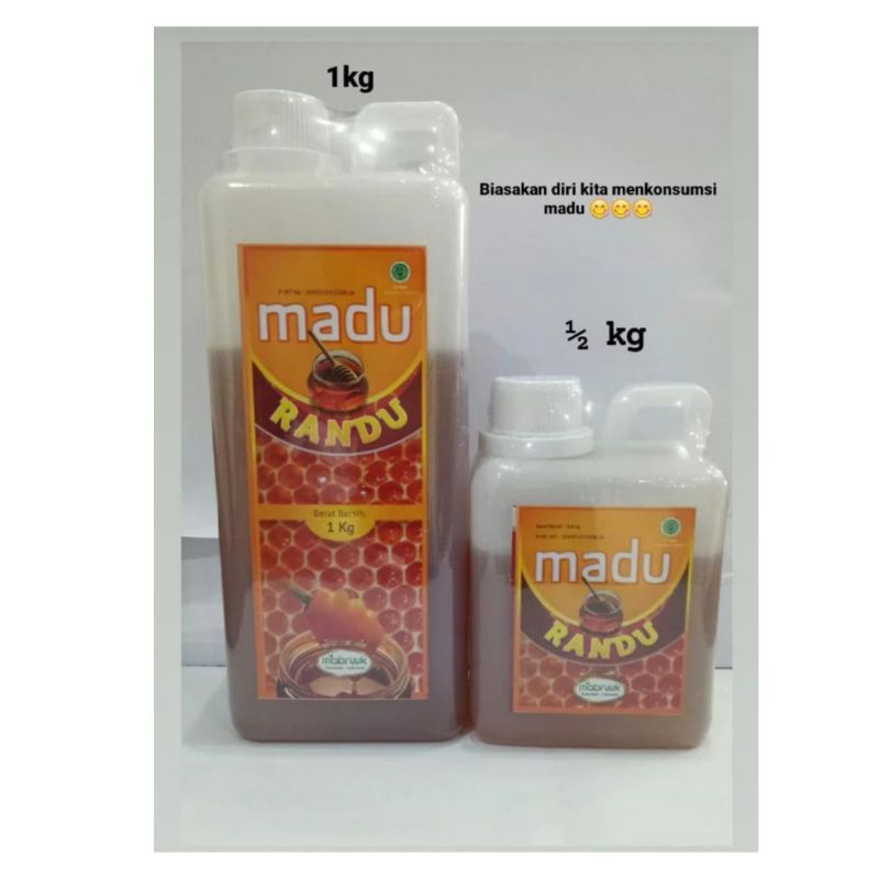 

Madu Murni Madu Randu Mabruuk Asli kemasan 500 gram
