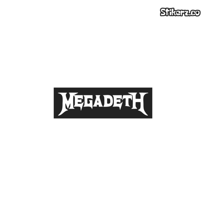 

STIKER BAND MEGADETH STIKER BRAND STIKER DISTRO LAPTOP HANDPHONE BOTOL MINUM HELM KOPER