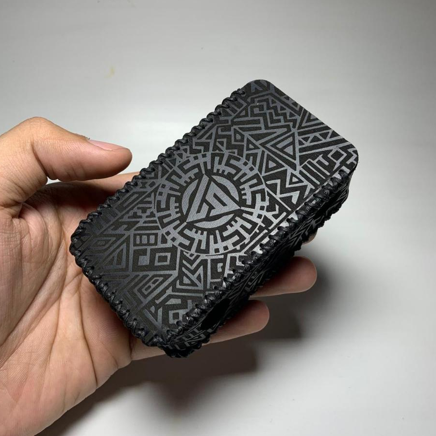 Leather Sleeve Case Trml T-200 Sintetis Hitam Motif Aztex