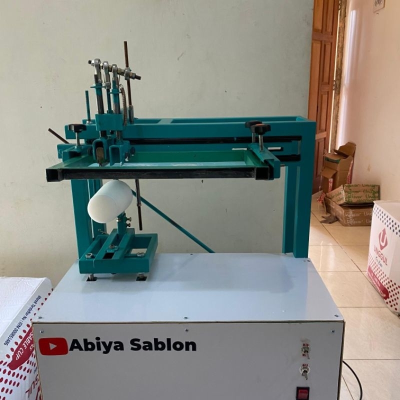 MESIN SABLON CUP OTOMATIS - FREE SCREEN - FREE MOLDING - SATU WARNA - CUP JUMBO