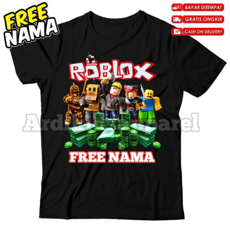 (BISA COD)KAOS ANAK BAJU ANAK ROBLOX LAKI LAKI PEREMPUAN GAME ROBLOX KIDS T-SHIRT FREE NAMA TERBARU