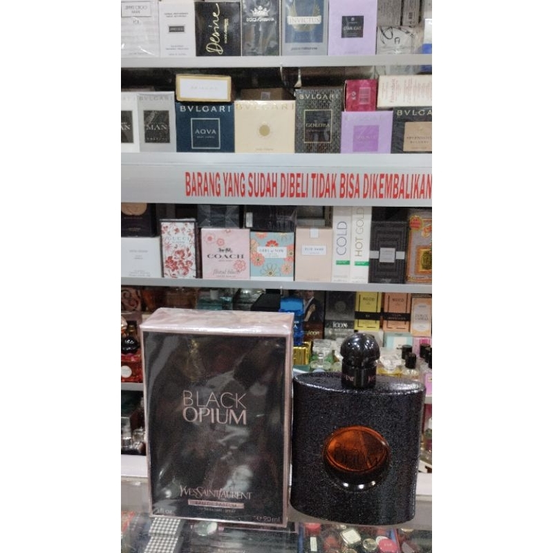 YSL BLACK OPIUM  EDF 90 ML ,No KW d jamin asli  100%
