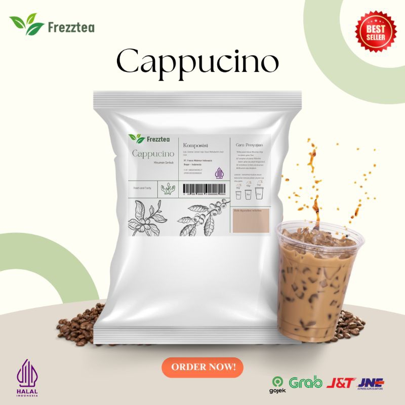 

FREZZTEA Bubuk Minuman Rasa Cappucino 1kg / Powder Cappucino / Bubuk Minuman Kekinian dan termurah