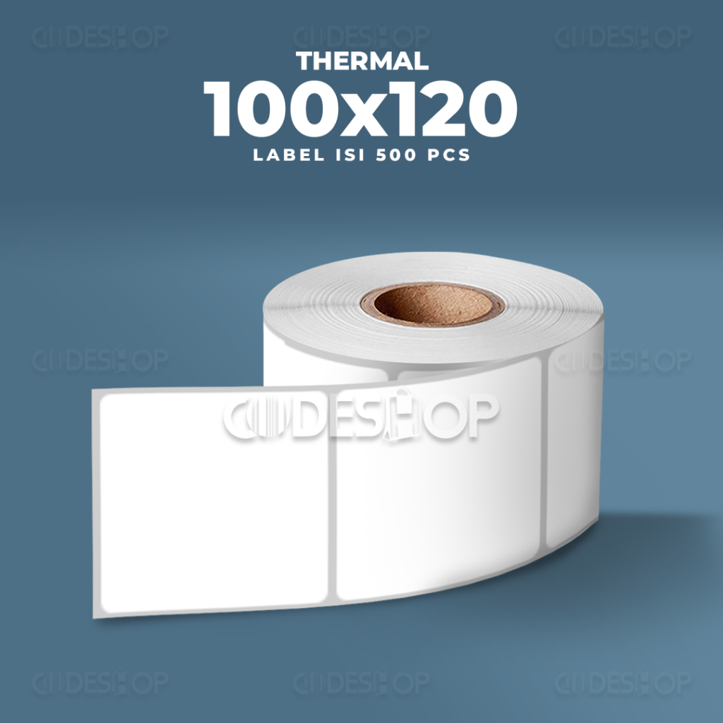 

Stiker Label Thermal 100x120mm 1 Line 500 Pcs Core 1" Gap Perforasi