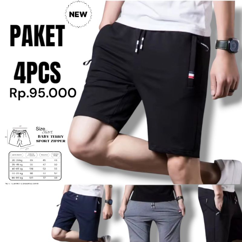 PAKET 4PCS Celana Denim pria Outfit Cowok Celana Pendek Celana Pendek Pria Outfit Short Kolor