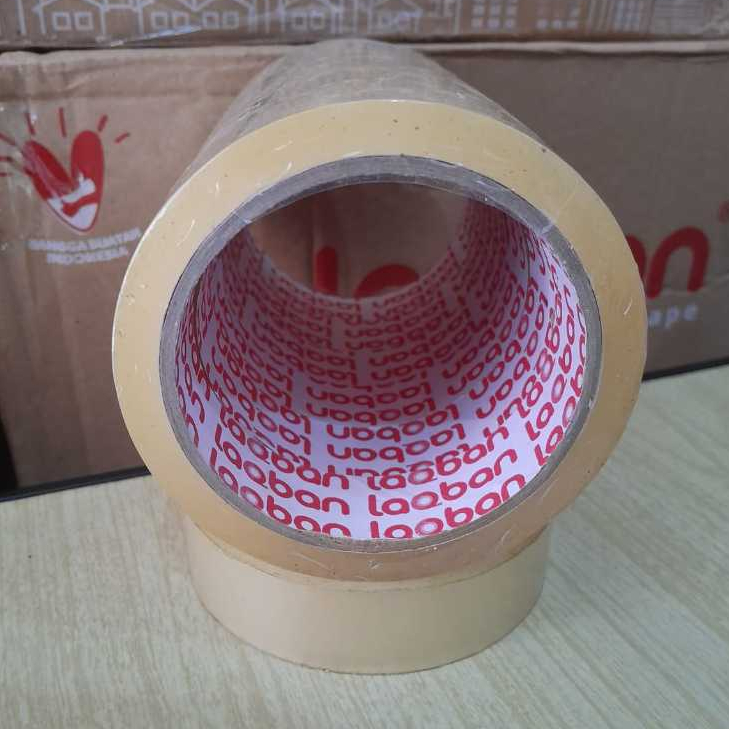 

[ BISA COD ] Lakban Murah Isolasi 72 meter 24 mm 45 micron Bening