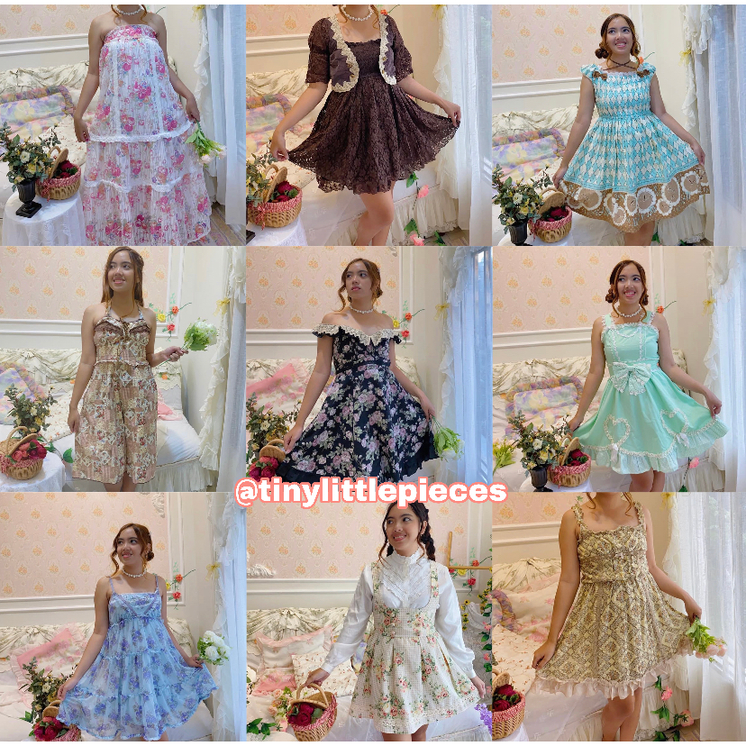 (DRS1) Kawaii Dress Liz Lisa Axes Femme BodyLine Cottagecore Fairycore Coquette