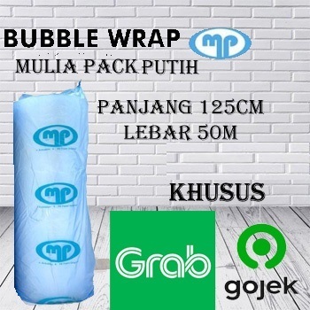 

BUBBLE WRAP TEBAL WARNA PUTIH Merk GMP 125cm x 50M Berat 3,3kg