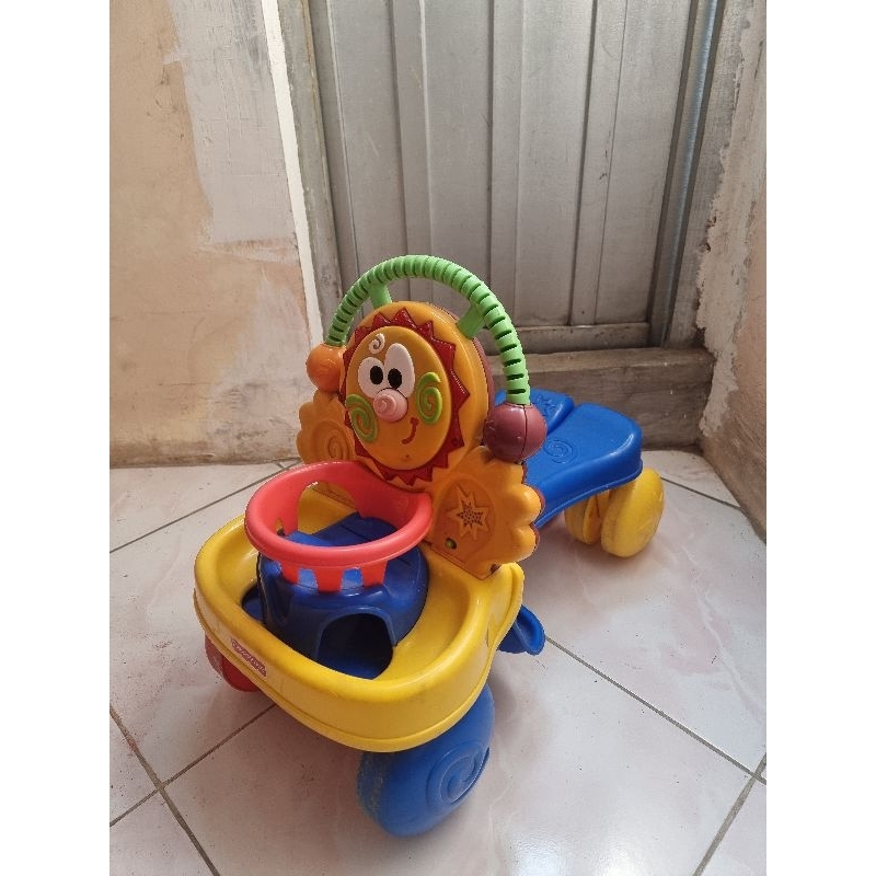 FISHER PRICE ORI PUSH WALKER BABY WALKER 2 IN 1 RIDE ON (PRELOVED)