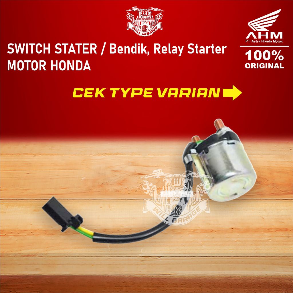 SWITCH STATER / Bendik, Relay Starter MOTOR HONDA / VERZA / CB150 / CBR / Grand Impressa (1991 - 200