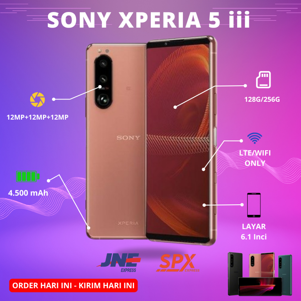 SONY XPERIA 5 III 5G | RAM 8GB INTERNAL 128GB | SECOND ORIGINAL ALL OPERATOR/WIFI ONLY