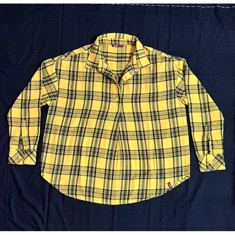 Kemeja AKO Kotak-Kotak Kuning