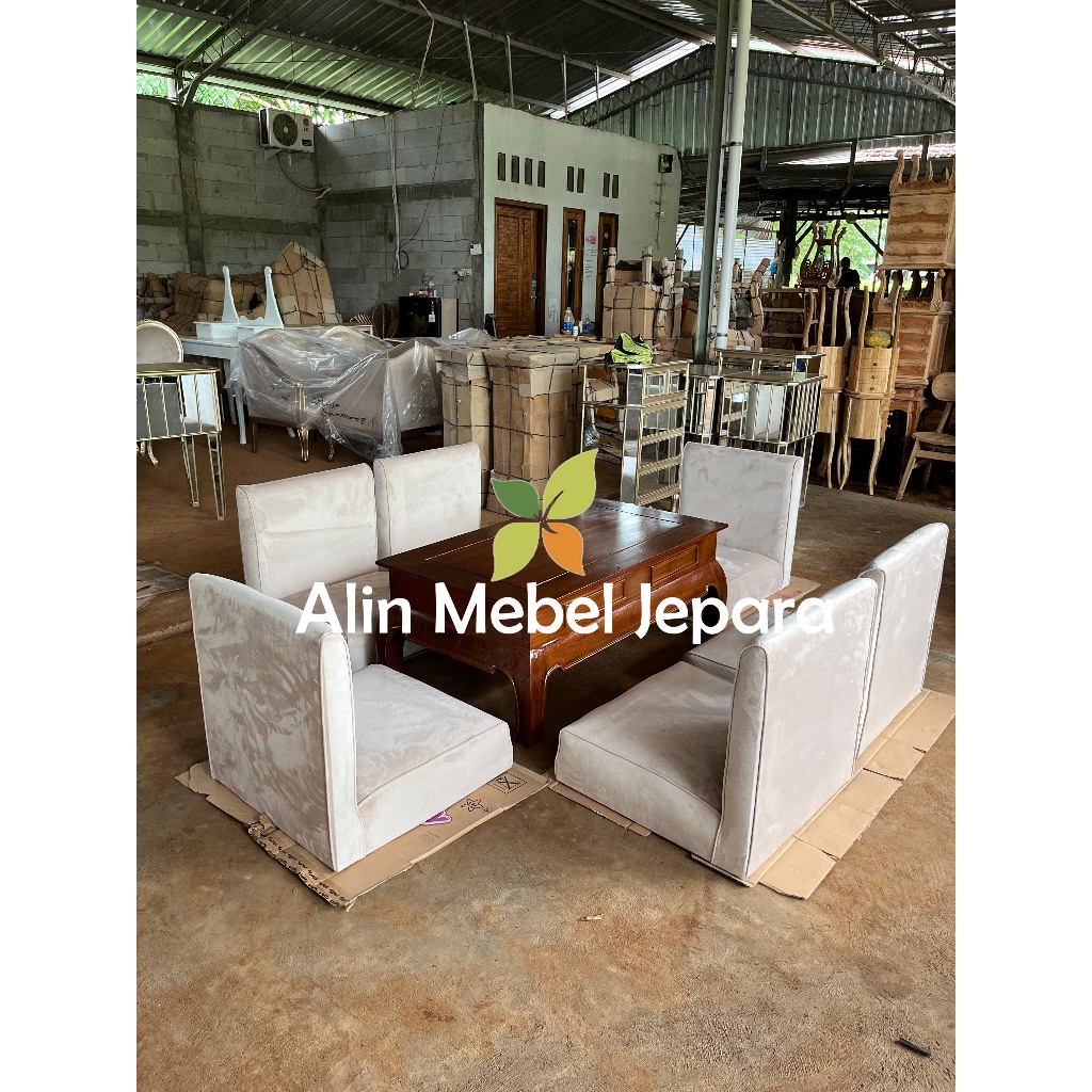 Set Kursi Akad Lesehan, Set kursi Pengajian Lesehan Kotak, Set Lesehan Pengajian Terbaru