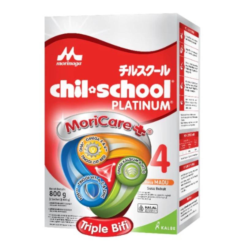 Morinaga chil-school Platinum 4 Susu Bubuk Pertumbuhan Anak 3-12 Tahun Madu 800 g