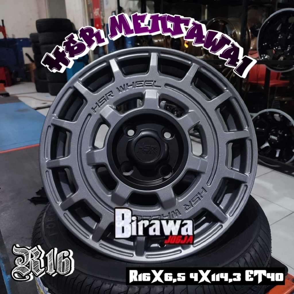 Velg Mobil Ring 16 Original HSR Mentawai R16 Pcd 4X114,3 Bisa Untuk Avanza Kijang Xenia Carry Wuling