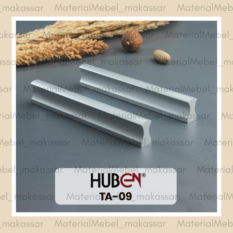 TARIKAN LACI LEMARI CUBIT HANDLE CUBIT GAGANG LEMARI LACI PINTU TA 09 HUBEN ANODIZE