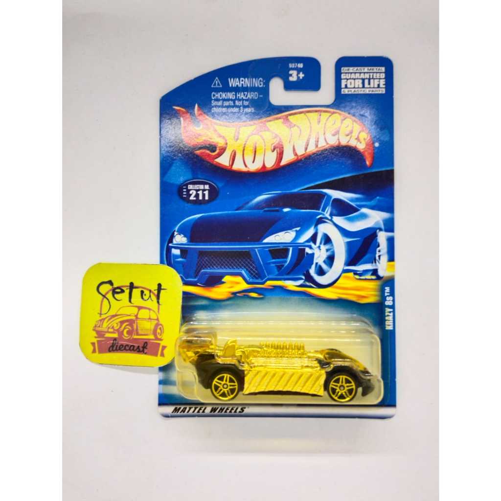 HOT WHEELS HOTWHEELS GOLD KRAZY 8S EMAS GOLD