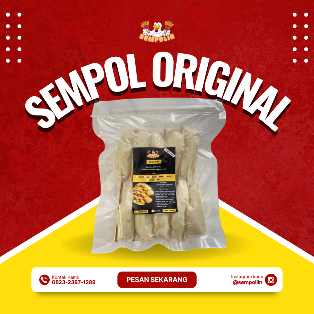 

SEMPOLLIN - SEMPOL ORIGINAL 1 PACK 10 PCS HALAL PREMIUM RASA TERJAMIN
