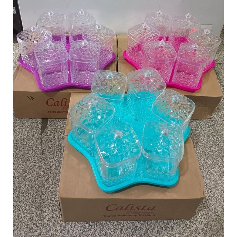 toples set Calista 6 pcs toples belimbing Cristal Akkrilik