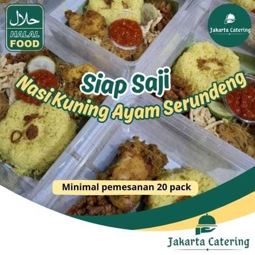 

PROMO Paketan Nasi Kuning Catering Paling Murah Makanan Siap Saji Halal/Nikmat Pas Untuk Acara