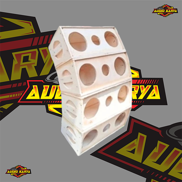 Box speaker 4 inch line array double plus tweeter - Audio Karya