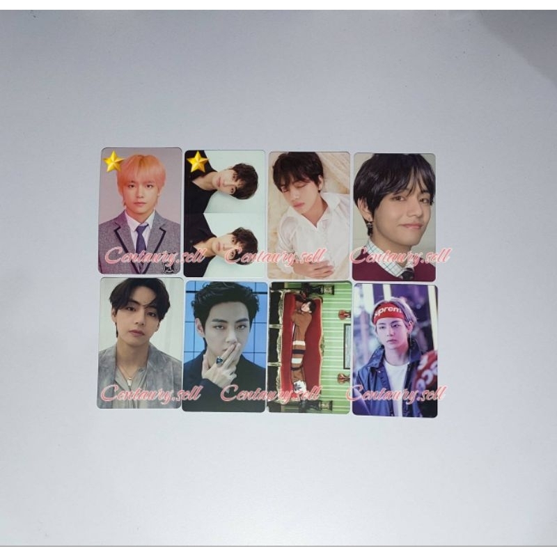 [WTS]Photocard BTS Taehyung V tear O tear U tear R LYS answer L  mots7 v1 v4 taehyung compact proof 