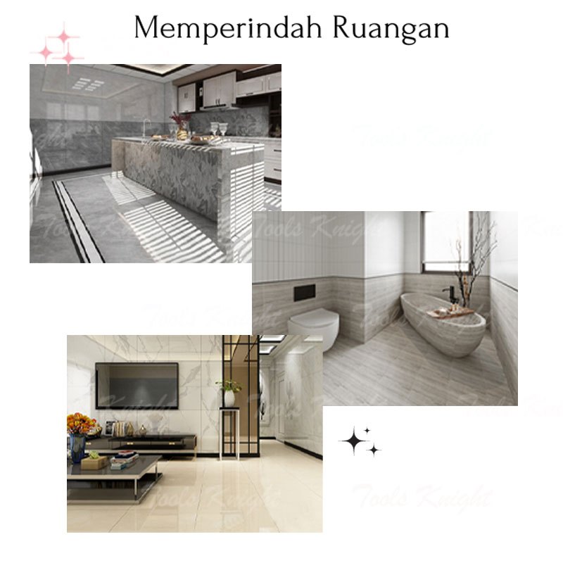 New Reaim Vinyl Lantai Marbel UK 60 x 60 cm/30 x 30 cm/Vinyl Sticker Lantai Marmer Granit Wallpaper