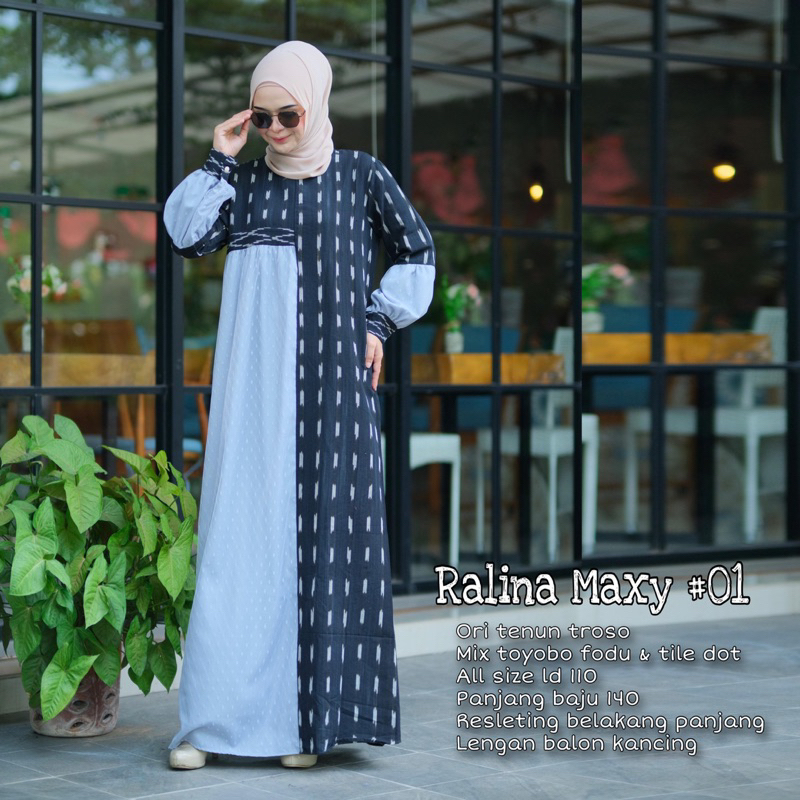 Dress Tenun Wanita Gamis Tenun Blanket Gamis Panjang Wanita Gamis Batik Wanita