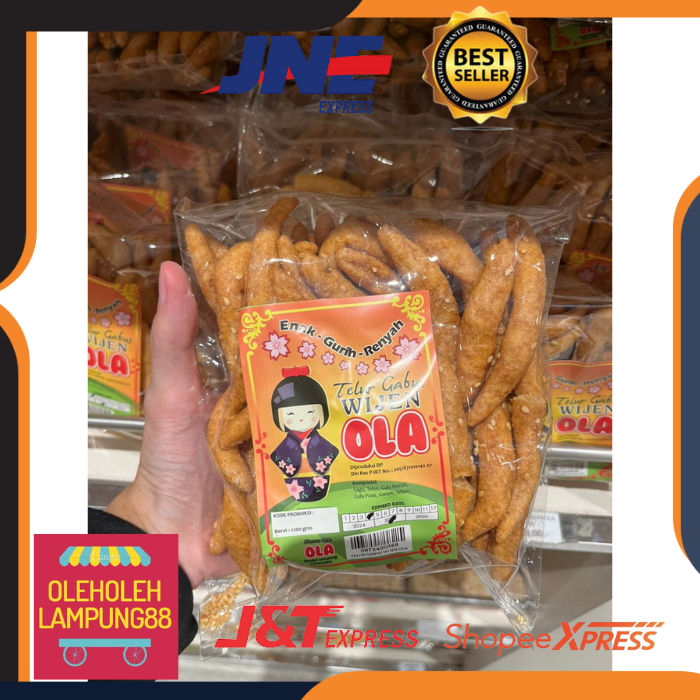 

Telur Gabus OLA Oleh Oleh Lampung Telur Gabus Merk OLA Telur Gabus Wijen Telur Gabus Original