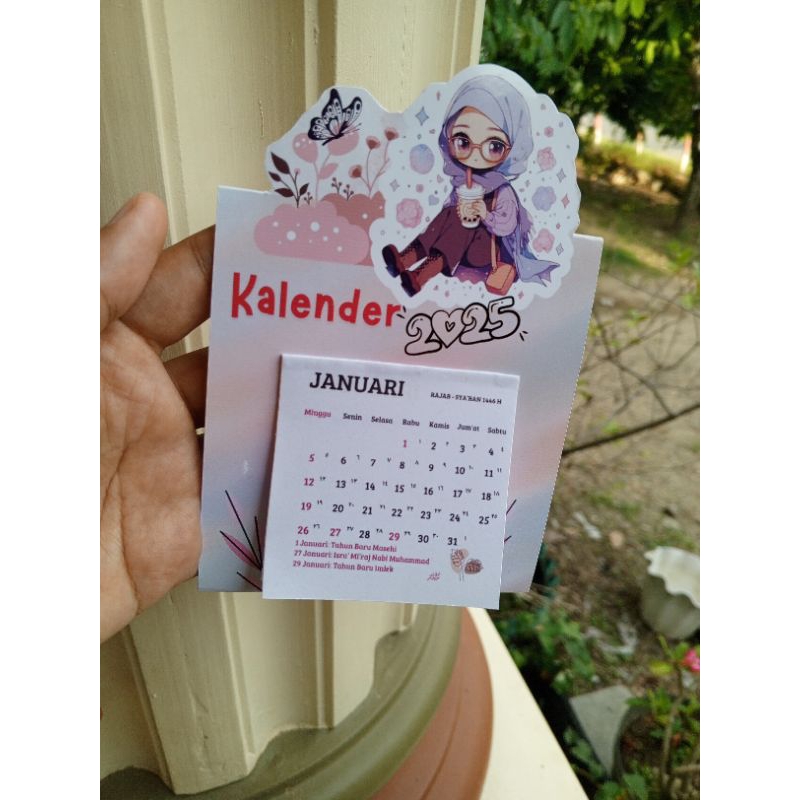 

Kalender meja mini (bisa custom)