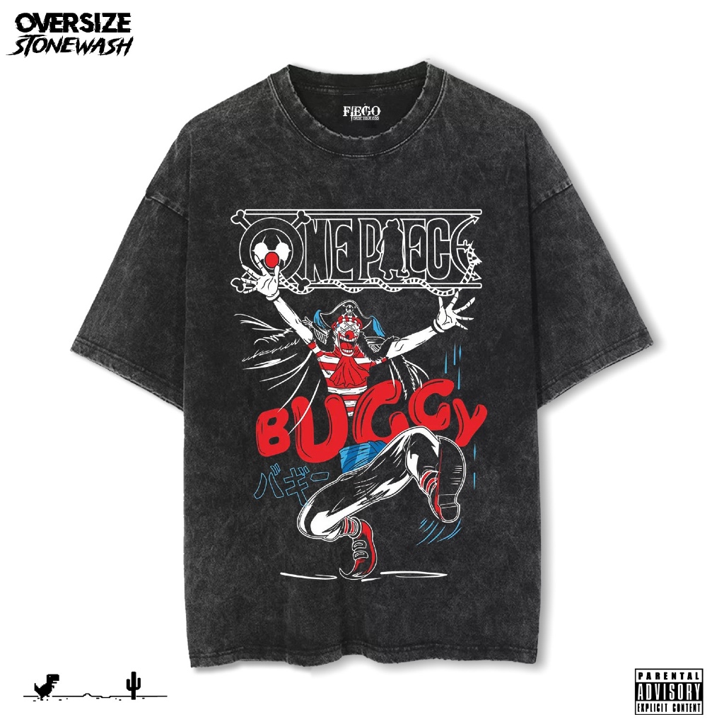 Fiego "BUGGY" | Premium Oversize T-Shirt | Stone Wash