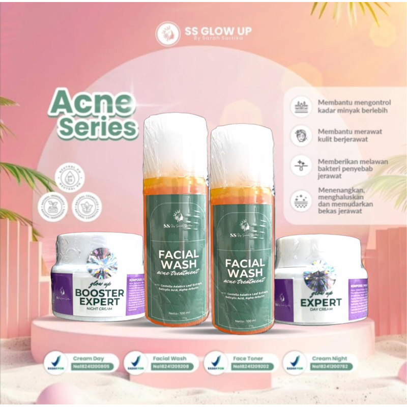 Paket Acne BPOM Booster Expert by SS Glow Up Sarah Sartika