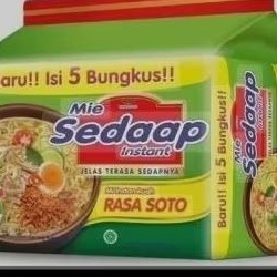 

Mie sedaap kuah rasa soto 1 paket isi 5