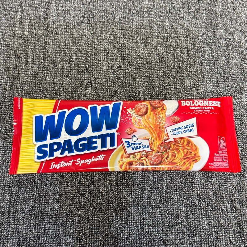 

Mie Wow Spageti Rasa Meat Bolognese