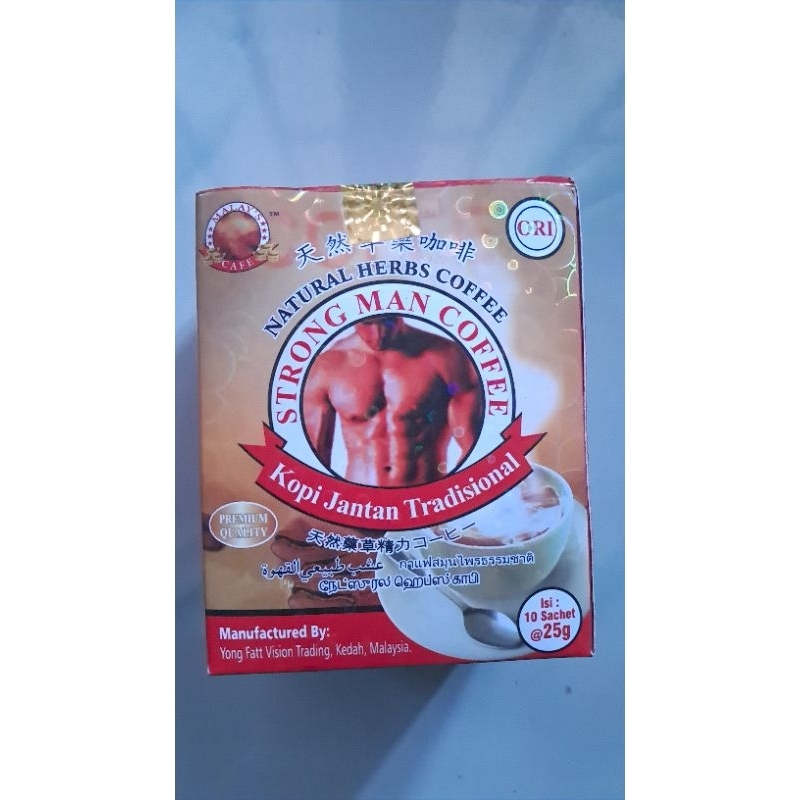 

Strongman Coffee malaysia isi 10 sachet original