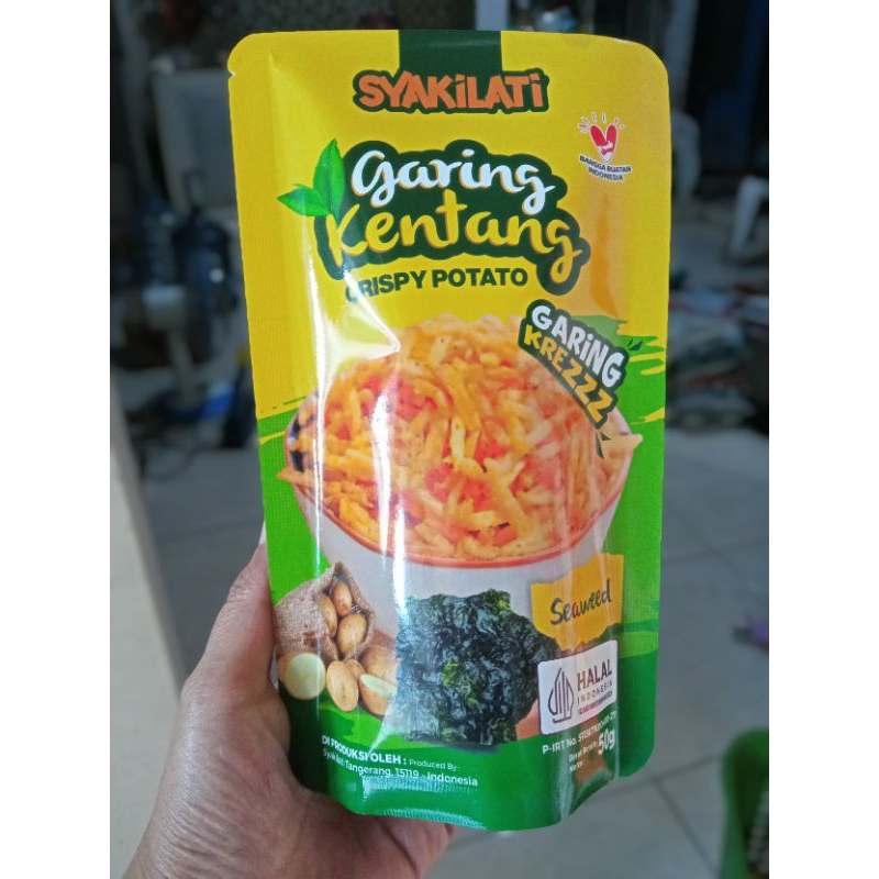 

Syakilati kentang renyah rasa Seaweed 50g