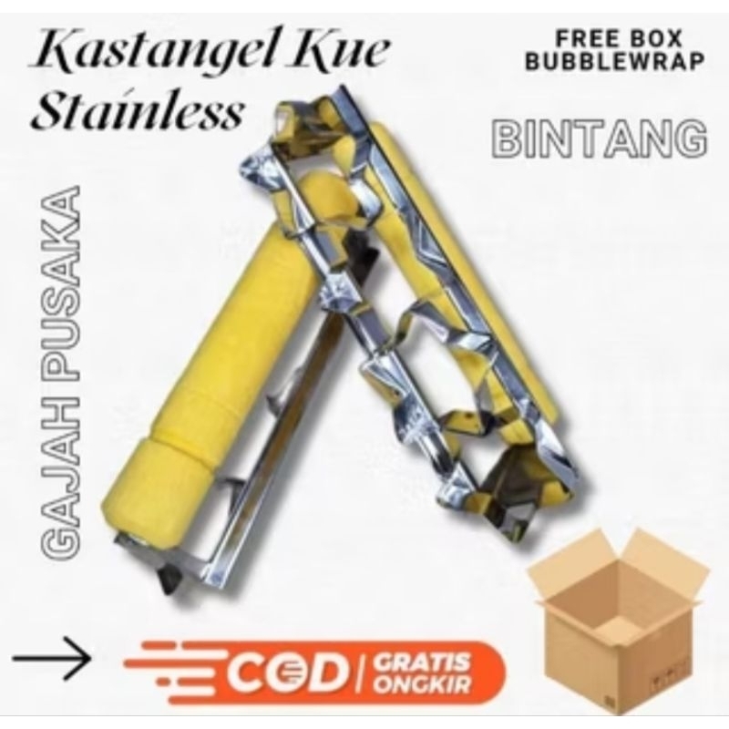 Kastangel Cetakan Kue Kacang Kue Kering Putri Salju Stainless Tebal BATAM