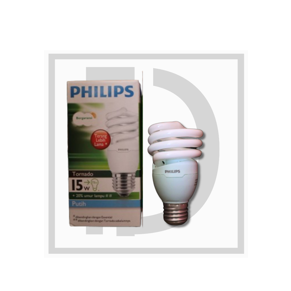 LAMPU PHILIPS  TERMURAH TORNADO 12W 15W PHILIPS 12W 15W LAMPU PHILIPS TORNADO MURAH