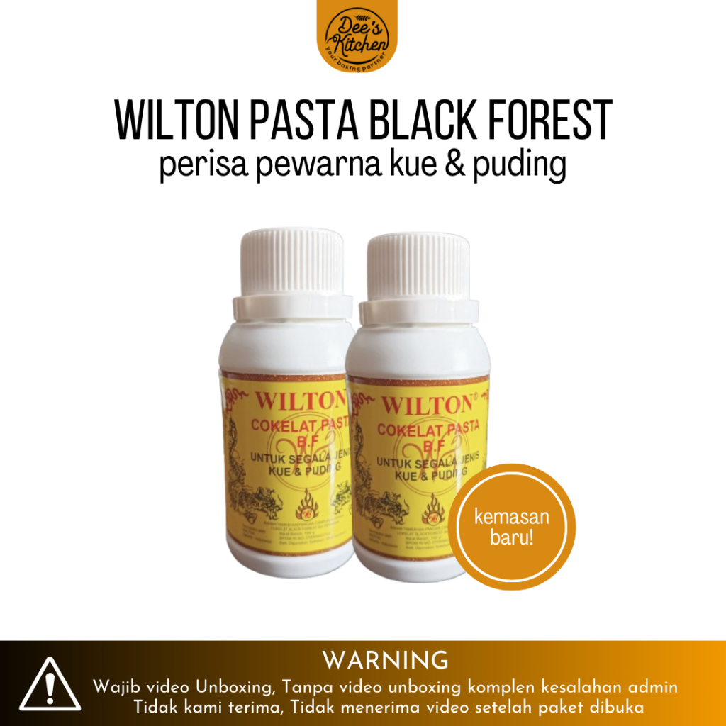 

WILTON Pasta Perisa Cokelat Black Forest pasta coklat untuk kue & pudding 100gr