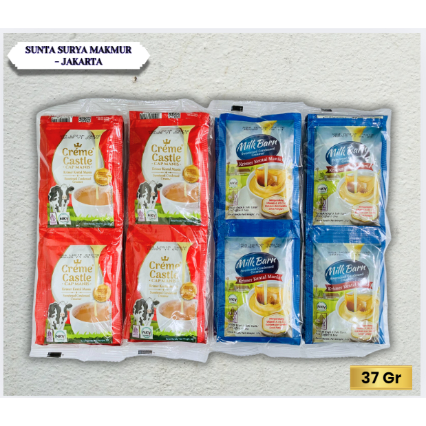 

Susu Kental Manis Creme Castle & Milk Barn 37Gr Sachet Original